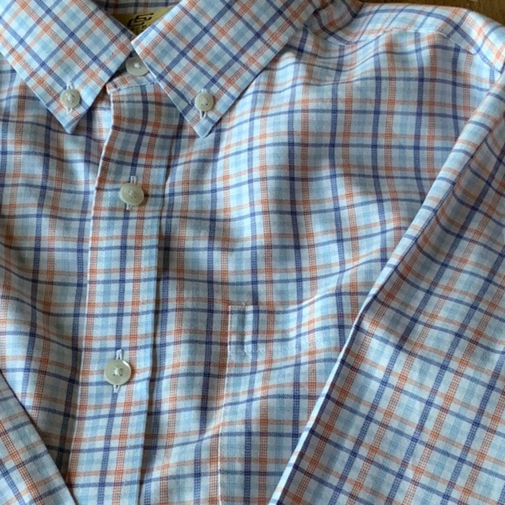 Dillard’s Class Club Gold Label Plaid Button Down